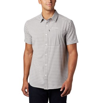 Columbia Muške Košulje - Twisted Creek II Short Sleeve Tall Crne Prugice | PGXC-32507